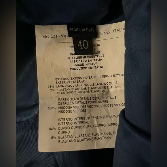 Etro Authentic Printed Wool Blazer - Picture 5 of 5